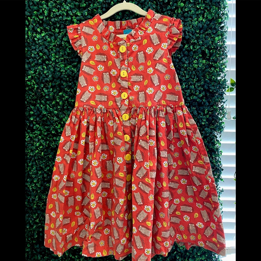 Hedgehog vintage dress by Little Miss Marmalade.